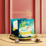 Carte de vœux avec barre de chocolat au lait