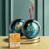 Boule en étain avec pastilles à la mandarine