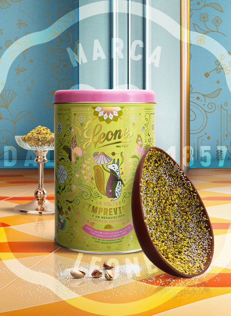 Leone Seit 1857 - Hartbonbonbeutel Regal Torino - Leone Bonbons - Gemischte Bonbons - 2 Beutel à 125g (2 X 125g